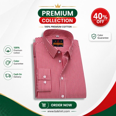 Men's Premium Cotton Full Sleeve Casual Check Shirt - 2 Piece Combo