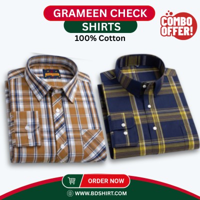 Premium Grameen Check Shirt - 2 Piece Combo