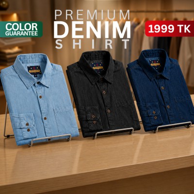 Premium Denim Shirt - 3pics Combo